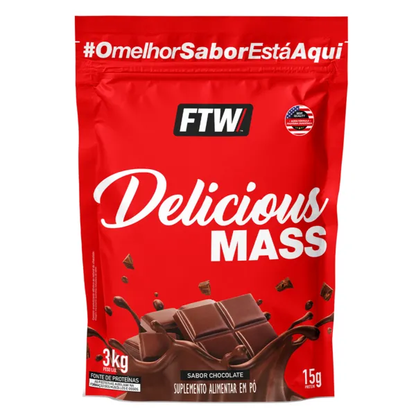 DELICIOUS MASS HIPERCALÓRICO 3 KG - FTW